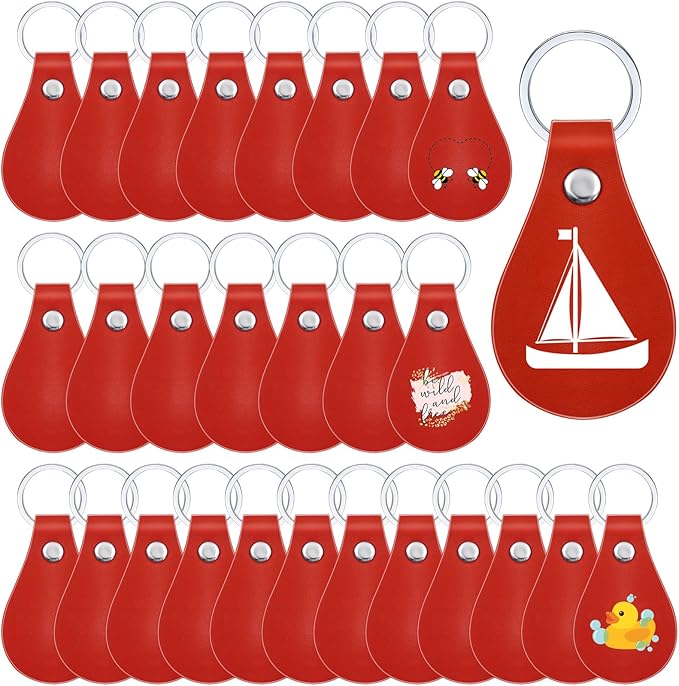 30 pc Leather Key Fob