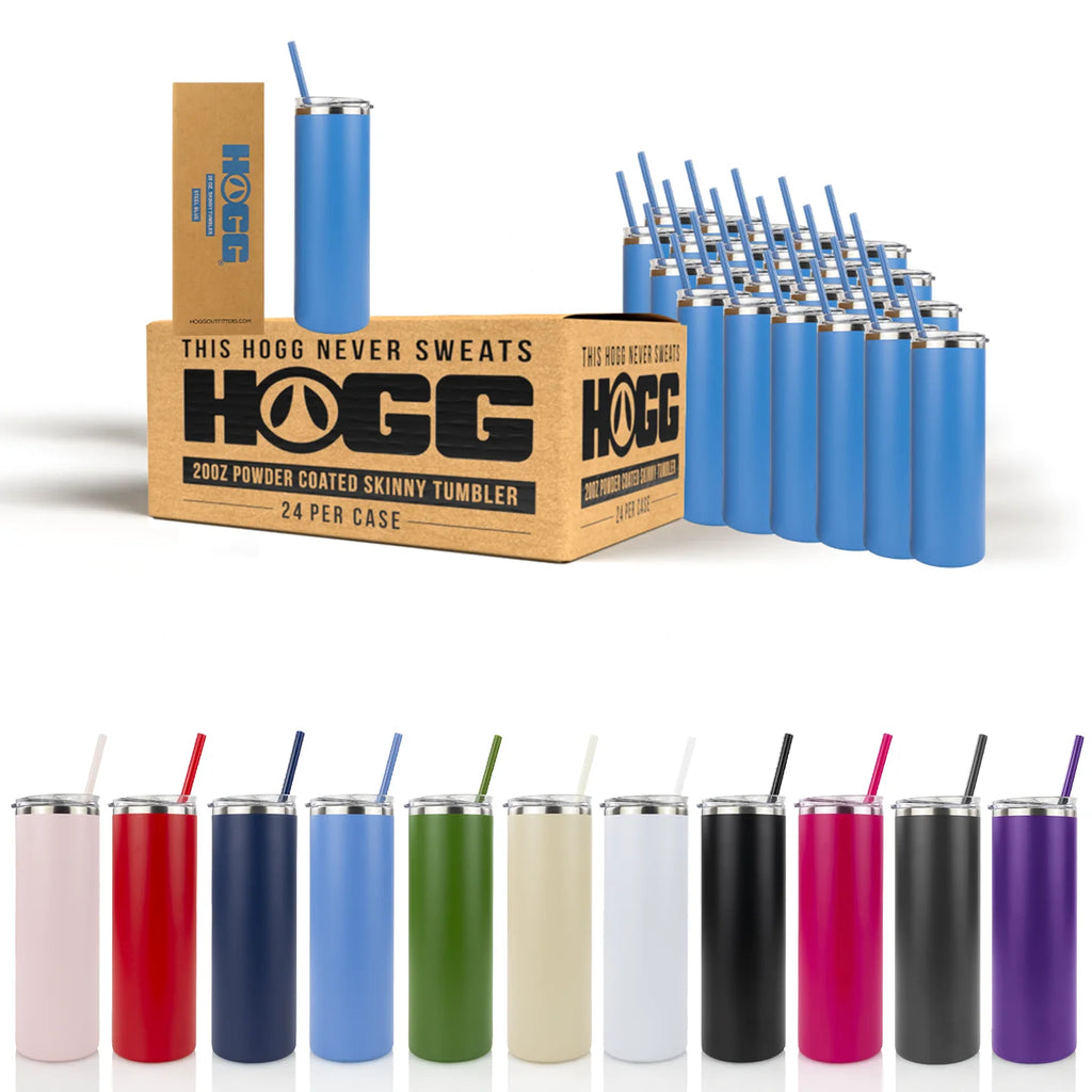 Hogg 20 oz Powder coated skinny tumbler